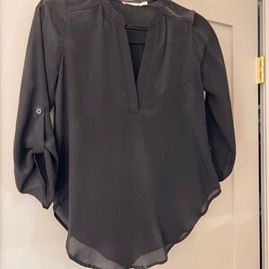 Lush Charcoal Gray Blouse